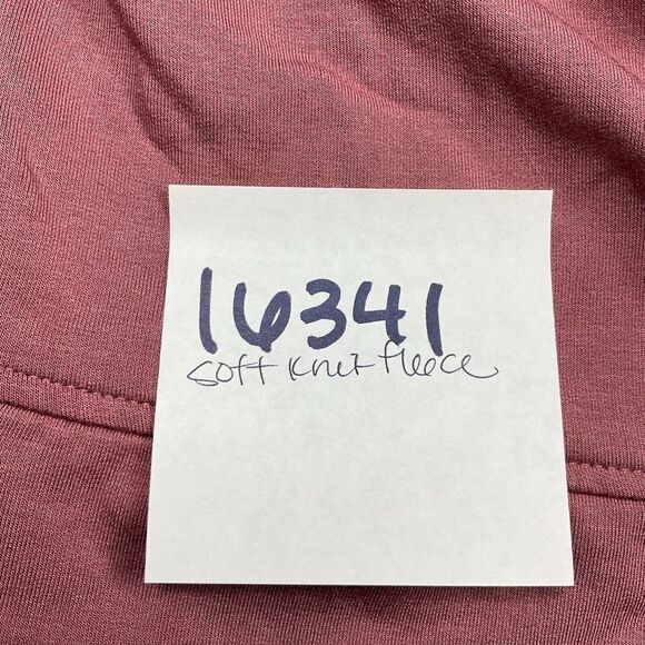 Lou & Grey Womens Fleece Hoodie Pink Soft Knit Full Zip Oversized Jacket SMALL - Picture 11 of 11